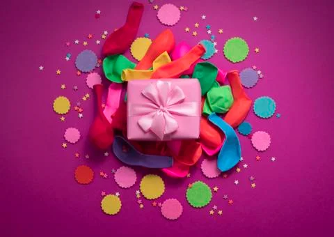 Decorative composition a set of materials for the design of the holiday. Stock Photos