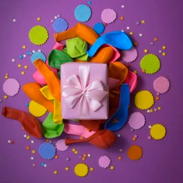 Decorative composition a set of materials for the design of the holiday. Stock Photos