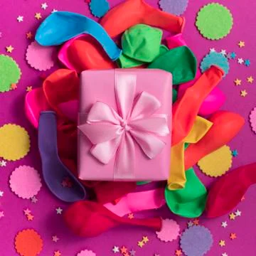 Decorative composition a set of materials for the design of the holiday. Stock Photos