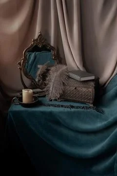 Decorative composition still life from items Stock Photos
