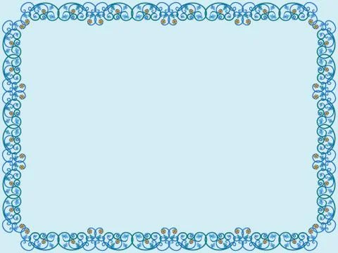 Decorative contrast frame Stock Illustration