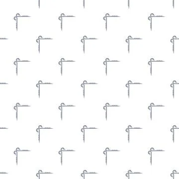 Decorative corner elements forming seamless blue pattern 库存插图