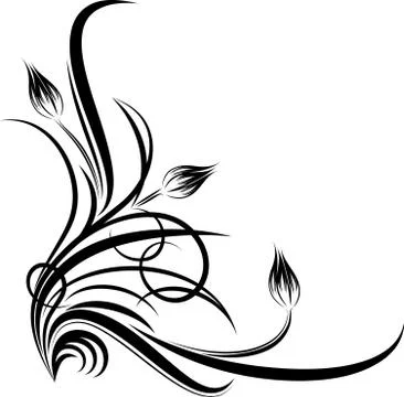 Decorative corner.  Stock Illustration