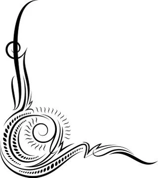 Decorative corner. Ilustración de archivo