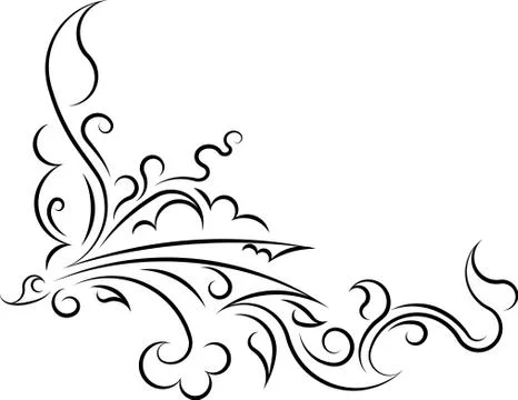 Decorative corner.  Stock Illustration