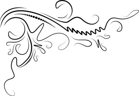 Decorative corner.  Ilustración de archivo