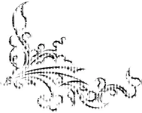 Decorative corner.  库存插图