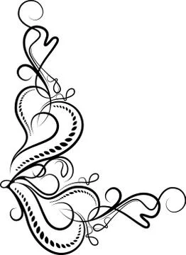 Decorative corner.  Ilustración de archivo