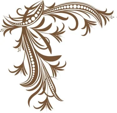 Decorative corner.  Stock Illustration