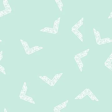 Decorative corner line vector seamless pattern flat 스톡 일러스트