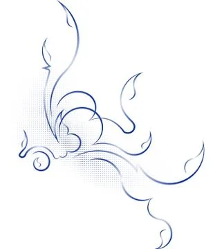 Decorative corner with shadow Stock Illustration