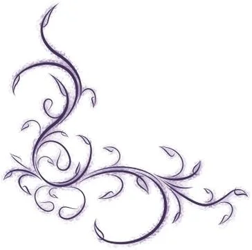 Decorative corner with shadow 스톡 일러스트