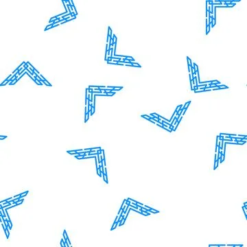 Decorative corner vector seamless pattern flat Stockillustratie