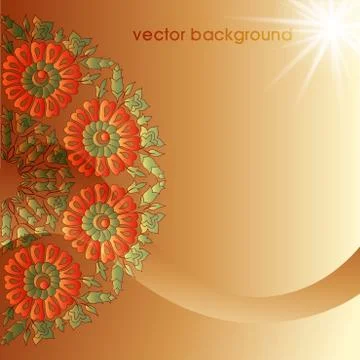 Decorative cover template Stock Illustration