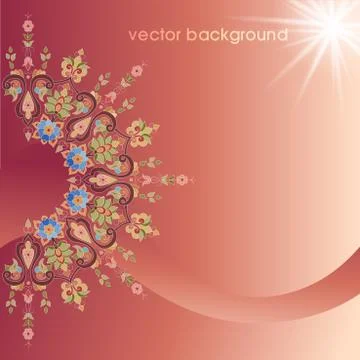 Decorative cover template Stock Illustration