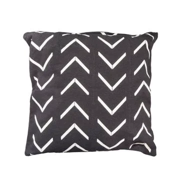 Decorative cushion with geometric pattern. Stock Photos
