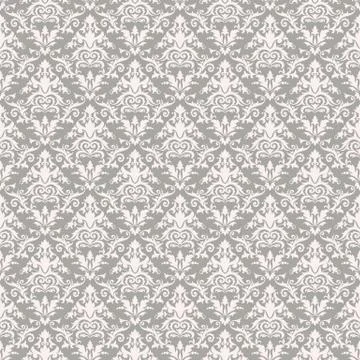 Decorative damask vector seamless pattern design Stock Illustration