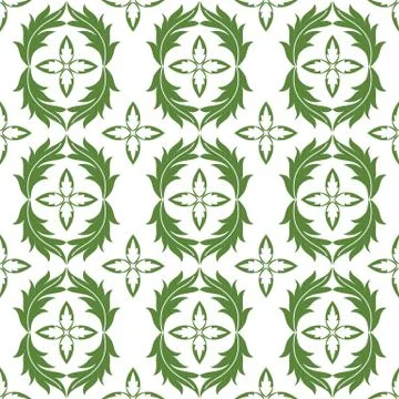 Decorative damask vector seamless pattern design Stock Illustration