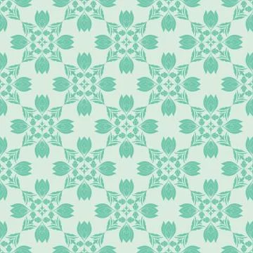 Decorative damask vector seamless pattern design Stock Illustration