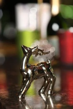 Decorative deer. Close up Stock Photos