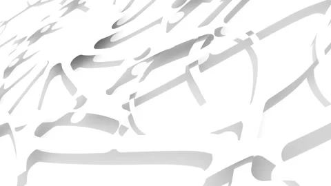 Decorative design elements rotating like old vintage clock mechanism. 3D render Stock Footage 169801038