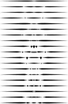 Decorative dividers Stock Illustration