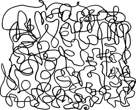 Decorative doodle abstract pattern Stock Illustration