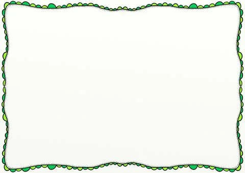 Decorative Doodle Page Border Pattern Stock-Illustration