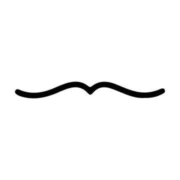 Decorative double curve divider vector illustration with elegant flowing line 스톡 일러스트