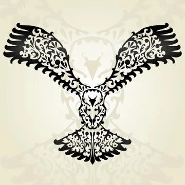 Decorative eagle Illustrazione stock