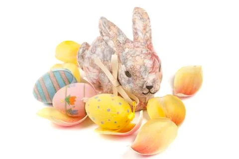 Decorative easter bunny Stock Photos