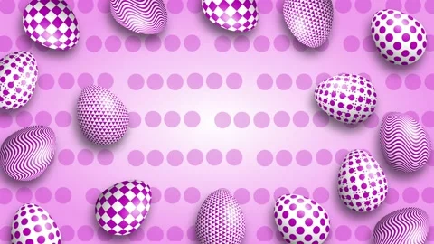 Decorative Easter egg and copy space for Easter greetings Stock Footage 235552378