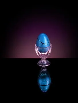 Decorative Easter Egg in cup - Elegant Stock Photos