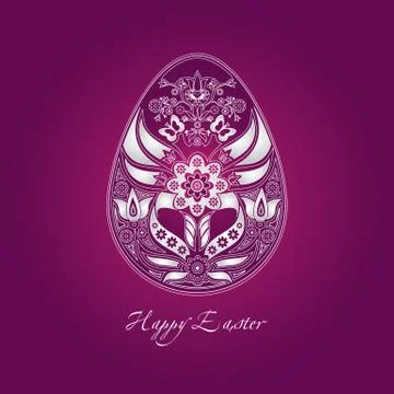 Decorative easter egg Stock Illustration