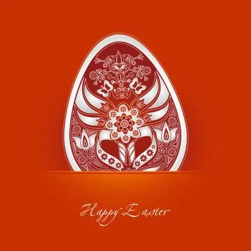 Decorative easter egg Stock Illustration