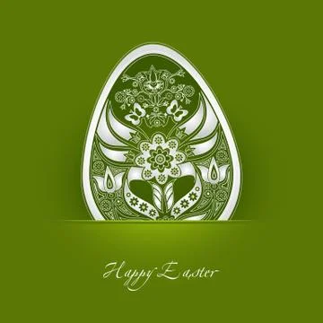 Decorative easter egg Stock Illustration