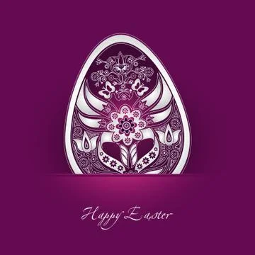 Decorative easter egg Stock Illustration