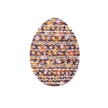 Decorative Easter egg Stock Illustration