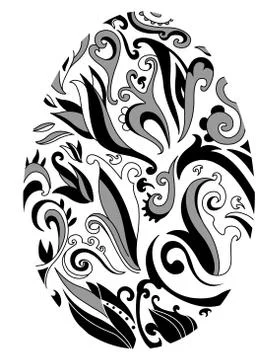 Decorative easter egg Illustrazione stock