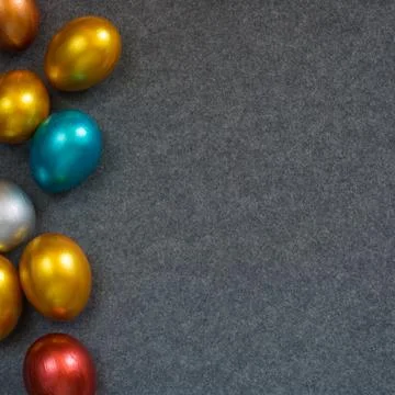 Decorative Easter eggs background, Stock Photos