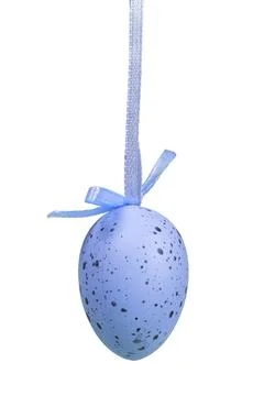 Decorative Easter eggs isolated on white background Stock Photos