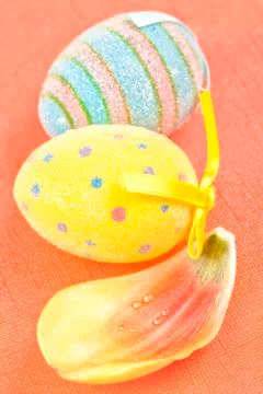 Decorative easter eggs Stock Photos