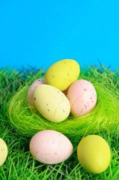 Decorative easter eggs Stock-Fotos