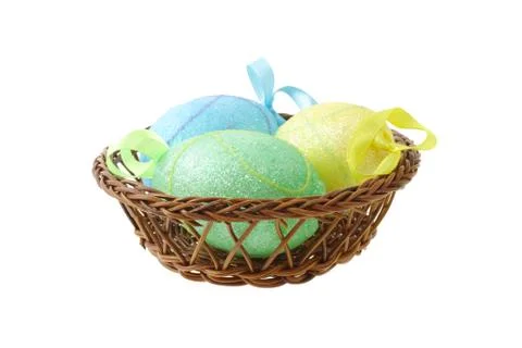 Decorative easter eggs Stock Photos