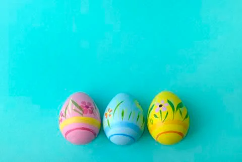 Decorative easter eggs Stock Photos
