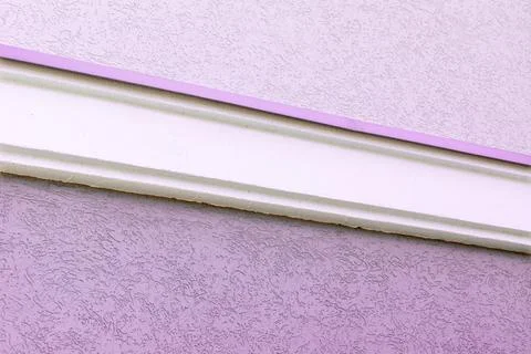 Decorative edging on the walls of the building to create harmony in the propo Stock Photos