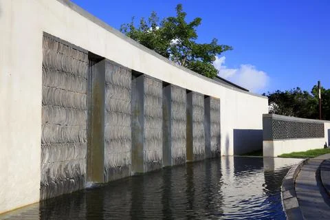 Decorative effect of tile wall Stock Photos