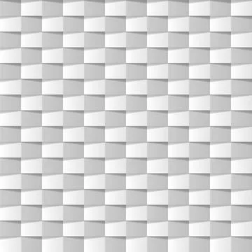 Decorative elegant seamless geometric pattern. White and gray repeatable tile 3d Stockillustratie