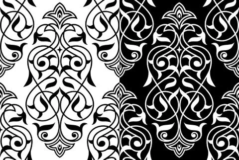 Decorative element eastern pattern Stock Illustration