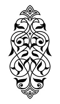 Decorative element eastern pattern Stock Illustration